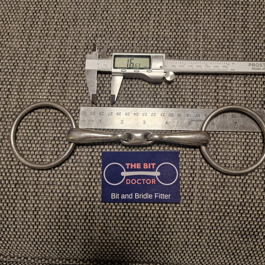 5.25" loose ring lozenge snaffle bit B1226