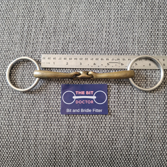 6.25" sprenger RS Dynamic lozenge loose ring bradoon snaffle Bit B1738