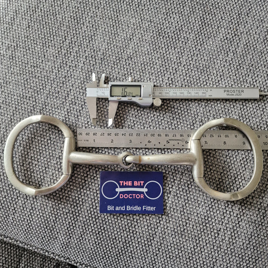 6" nickel jointed cheltenham gag bit B874