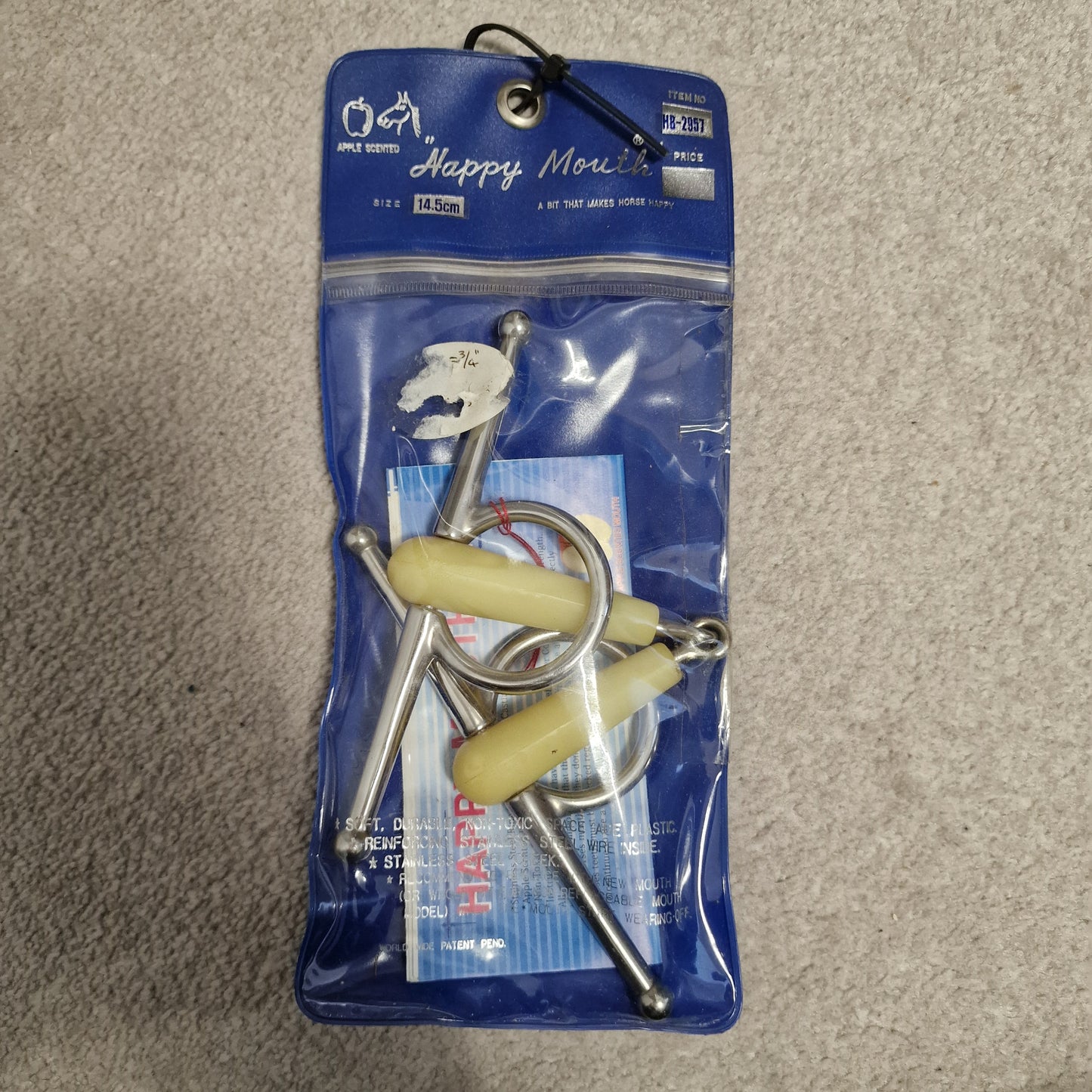 5.75" happy mouth jointed full cheek snaffle Bit B1636