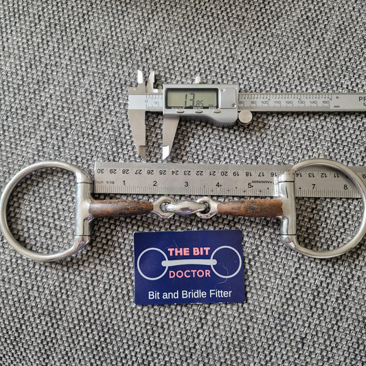 5.75" expert bits blu sweet iron lozenge eggbutt snaffle bit B111