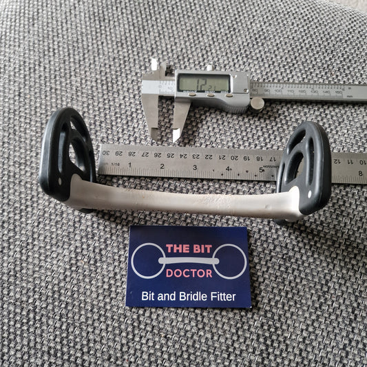 5.25" acavallo sensitive mullen d-ring snaffle Bit B1711