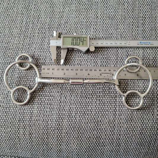 5.75" horsemanship saddery HP relief barrel universal gag bit B1088