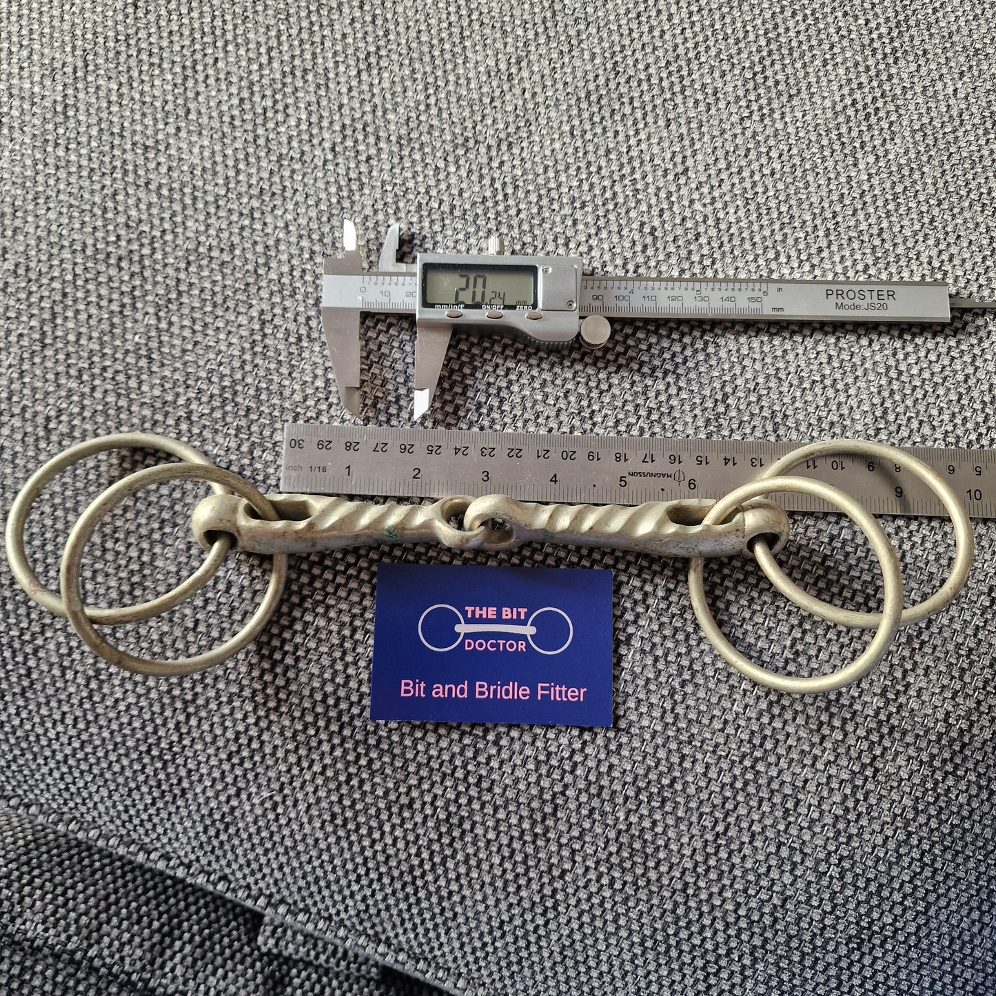 6" nickel scorrier jointed Snaffle Bit B1037