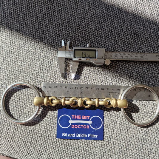 5.75" new older neue schule waterford loose ring snaffle Bit B1725