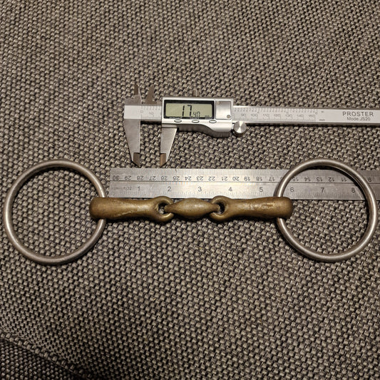 5.25" sprenger kk loose ring lozenge snaffle bit B1227