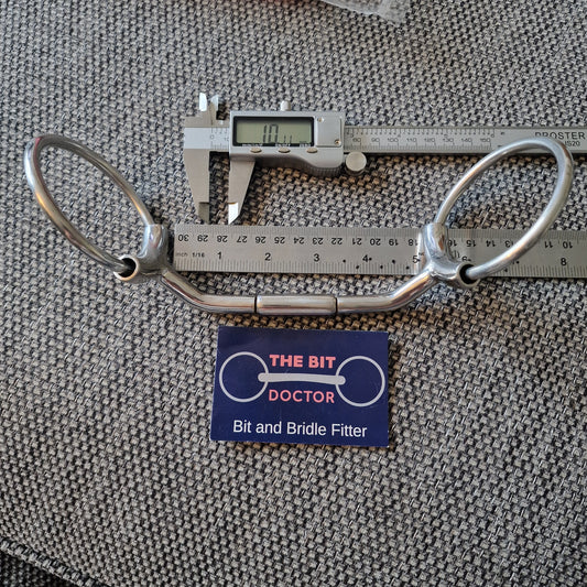 5" horsemanship saddery mullen barrel lip relief sleeved loose ring snaffle bit B498