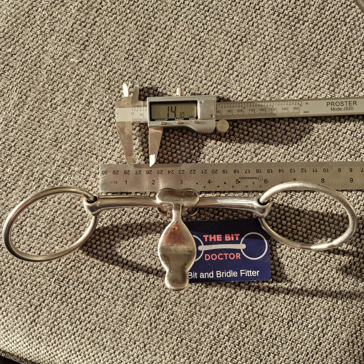 5.5" Miraclebit Tongue spade loose ring snaffle Bit like WTP B1818