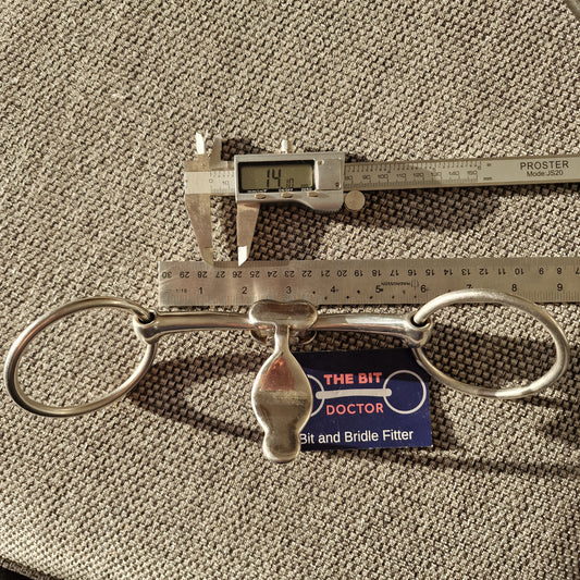 5.5" Miraclebit Tongue spade loose ring snaffle Bit like WTP B1818