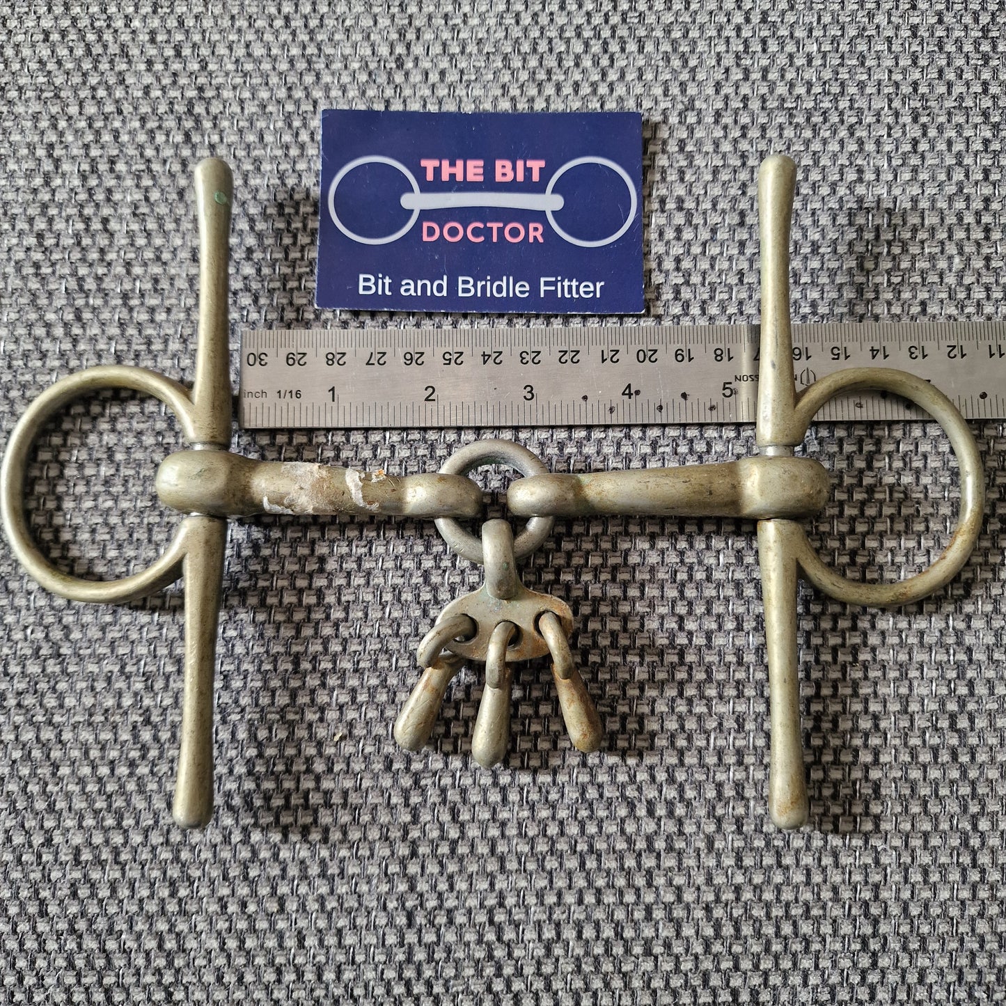 5" vintage nickel breaking full cheek snaffle Bit B1747