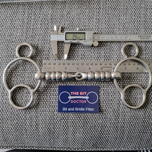 5.75" Abbey custom cherry roller universal 2.5 ring gag bit B783