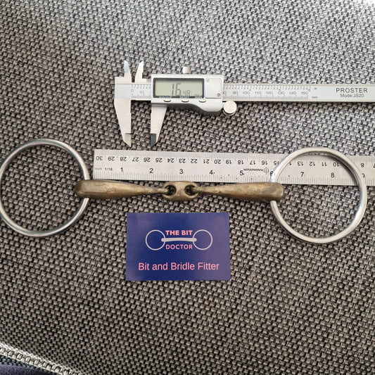 5.75" loose ring copper lozenge snaffle bit B19