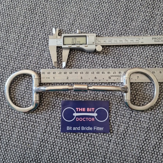 5.75" horsemanship HP relief mullen barrel eggbutt snaffle Bit B1332