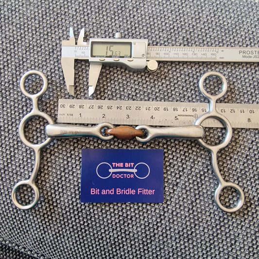 5.5" copper lozenge tom thumb gag Bit B1398