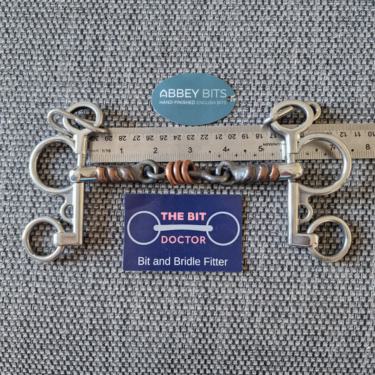 5.5" new abbey/ Fylde tom thumb short shank baby pelham bit B603