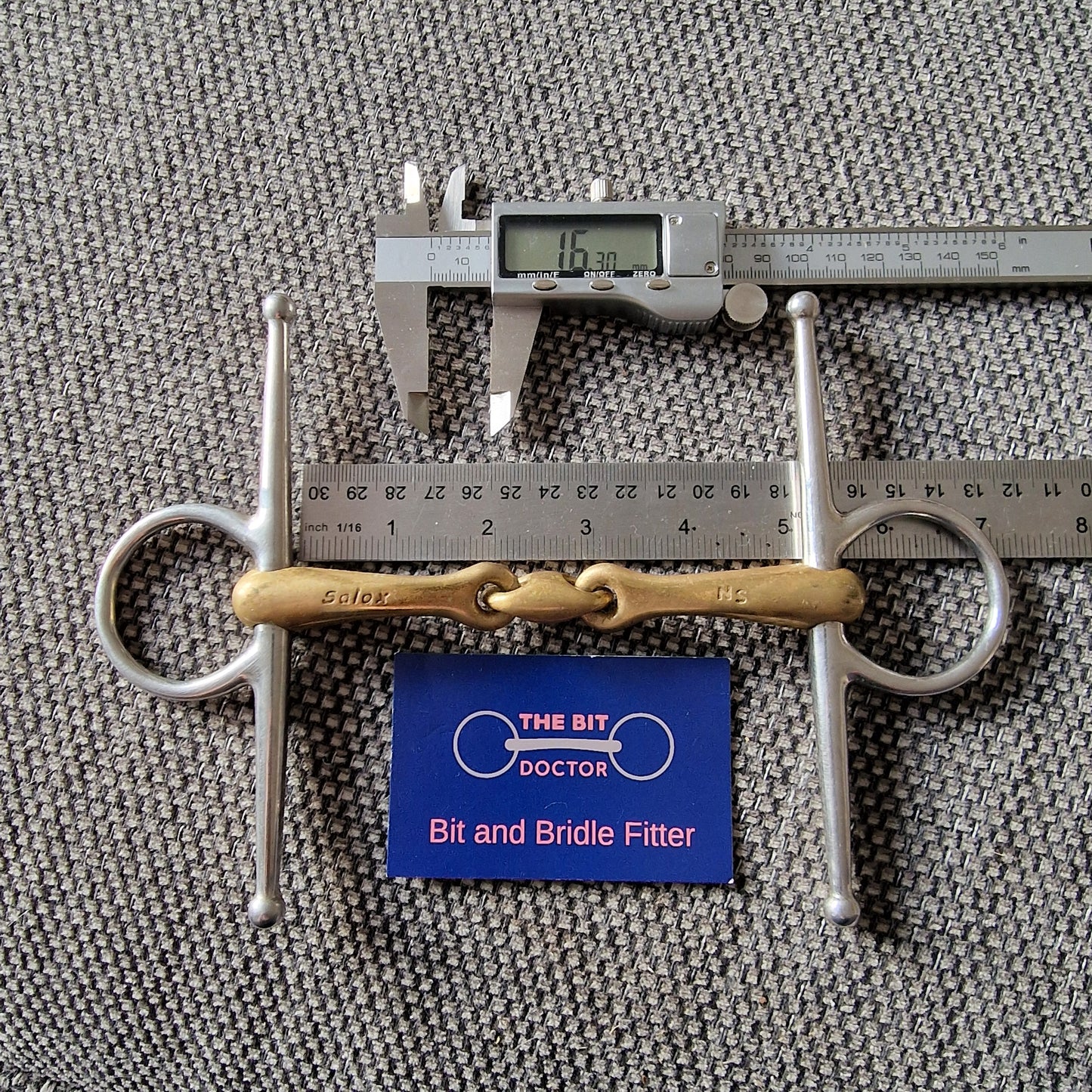 5" neue schule transangle lozenge full cheek snaffle Bit B1411