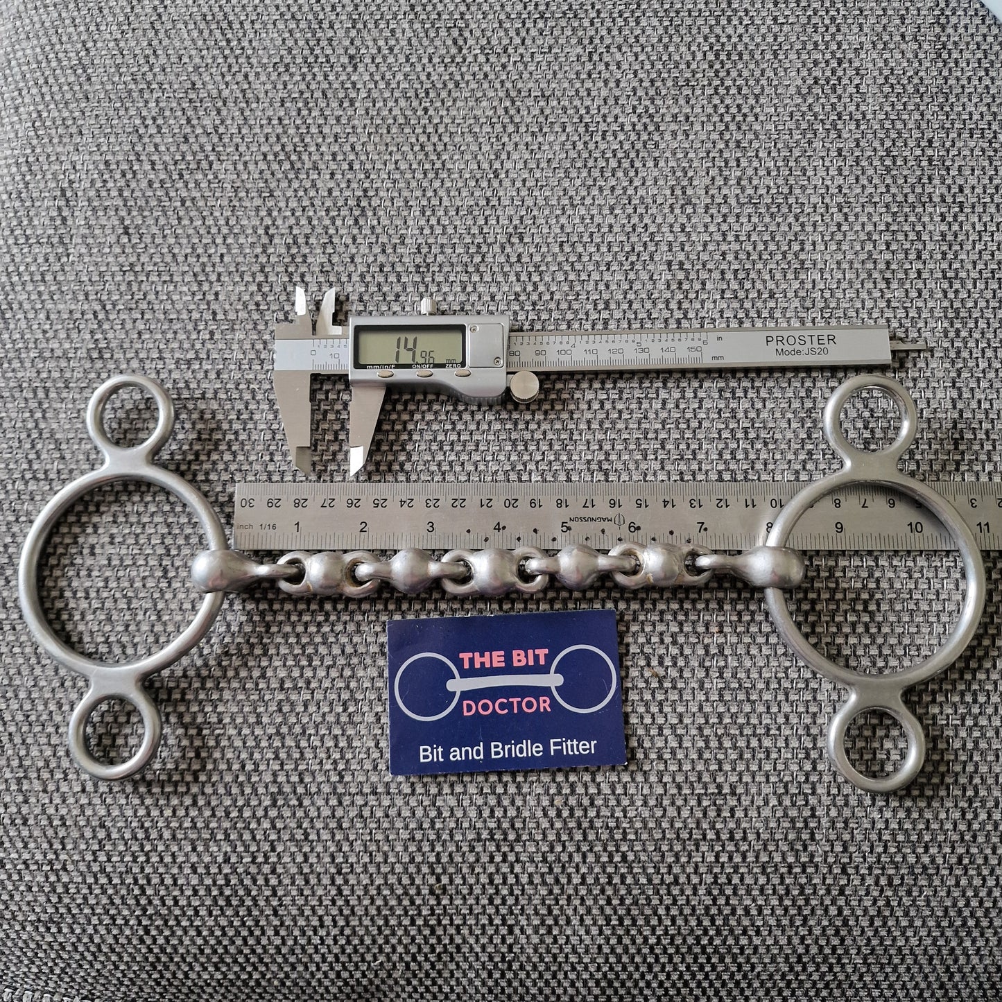 7.75" Abbey custom waterford universal gag bit B476