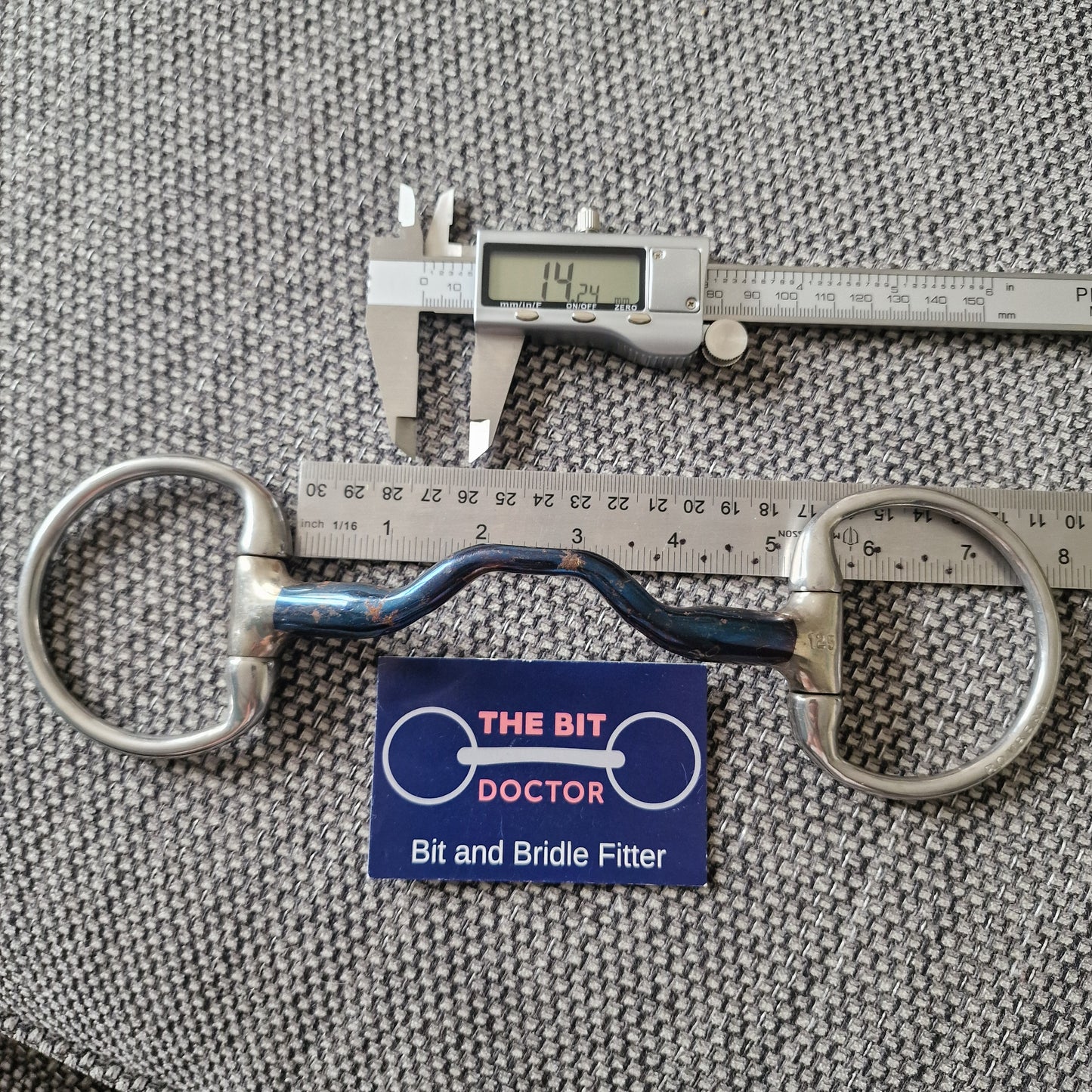 5" 125mm Bombers happy tongue eggbutt snaffle Bit B1501