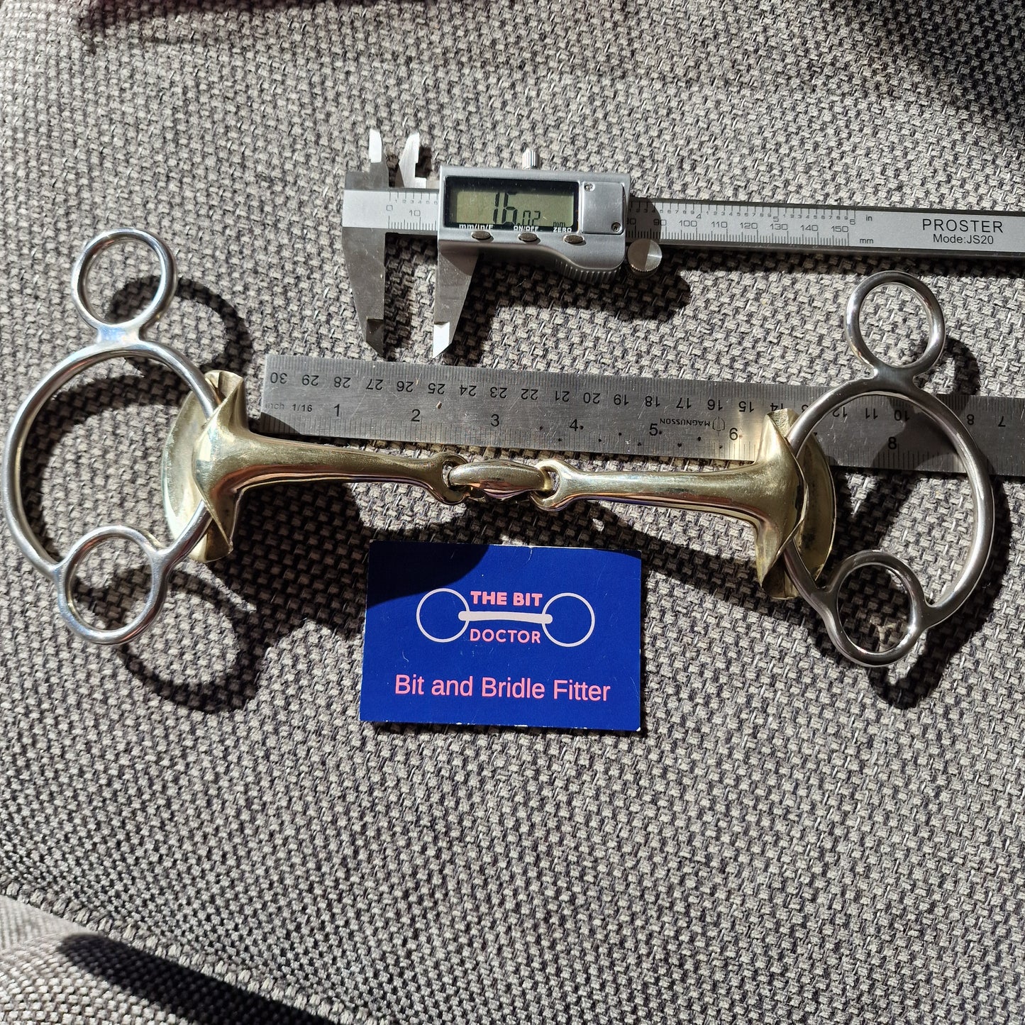 6" stubben Golden wings lozenge 2.5 ring gag universal Bit B1627