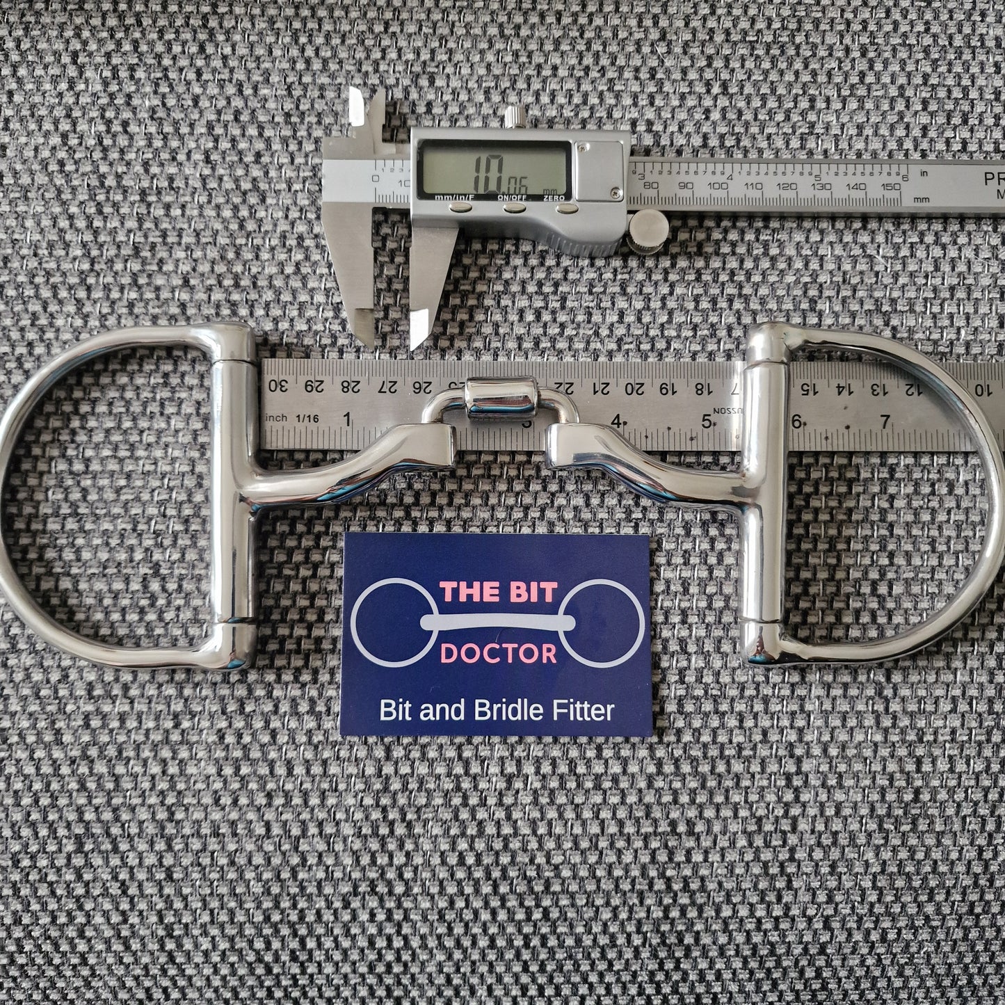 5.25" custom myler MB27 correctional barrel d-ring Snaffle bit B827