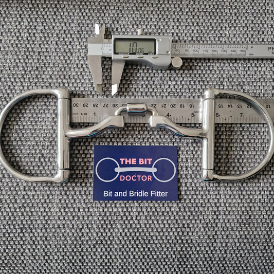 5.25" custom myler MB27 correctional barrel d-ring Snaffle bit B827