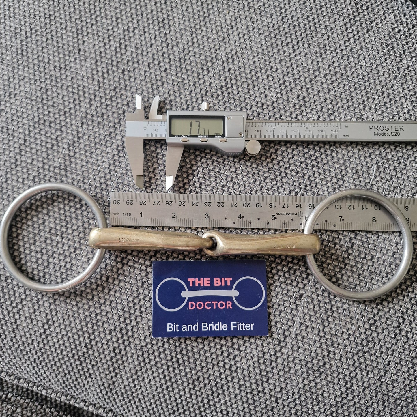 5.75" sprenger novocontact jointed Loose ring snaffle Bit B1730