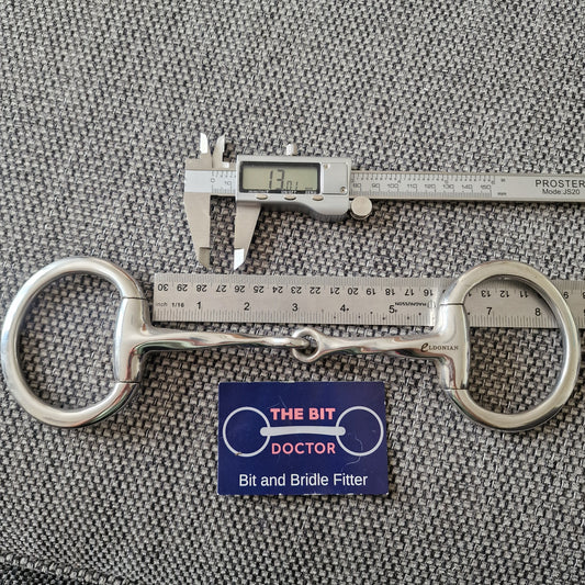 5.75" new Eldonian twisted eggbutt snaffle bit B436