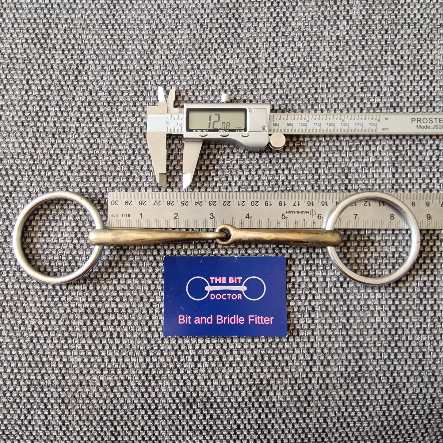 6" loose ring copper jointed bradoon snaffle Bit B1391