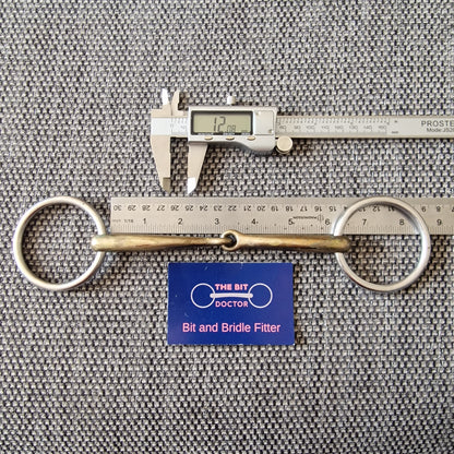 6" loose ring copper jointed bradoon snaffle Bit B1391