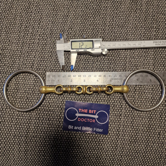 5.75" neue schule waterford loose ring snaffle bit B263