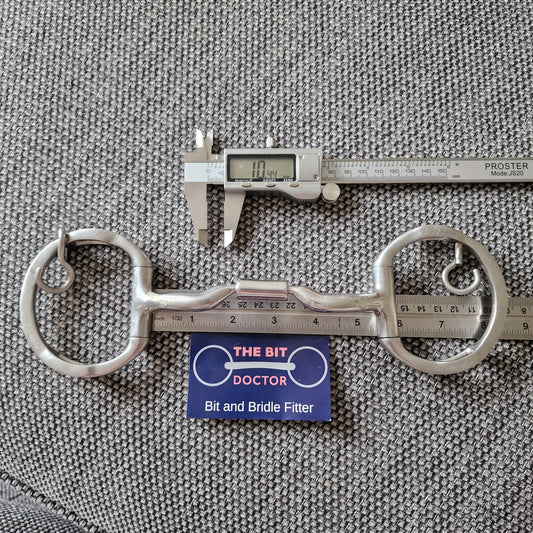 5.5" Myler MB04 low port eggbutt with hooks snaffle bit B50