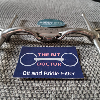 5.5" new abbey custom similar to informed designs liberty curved lozenge full cheek snaffle Bit B1476