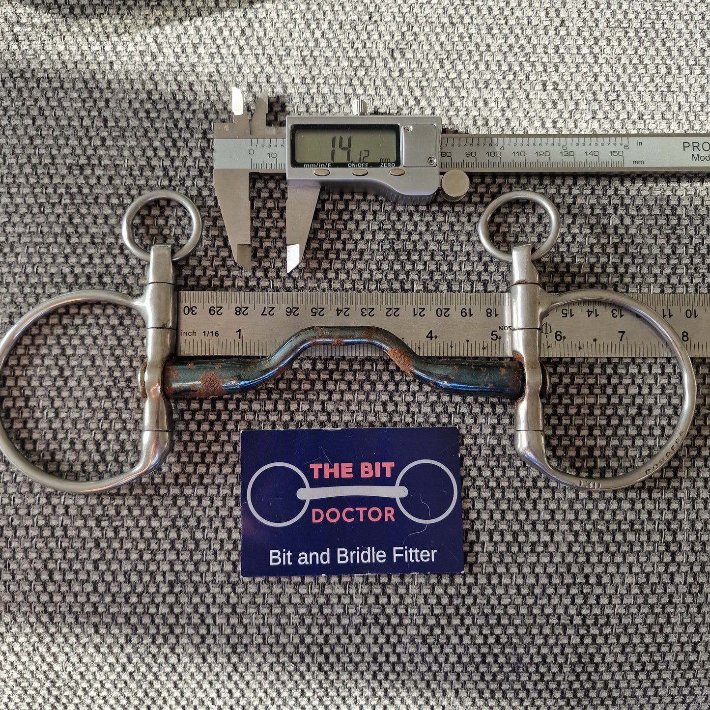 5" 130mm bombers happy tongue DC dressage snaffle bit B301