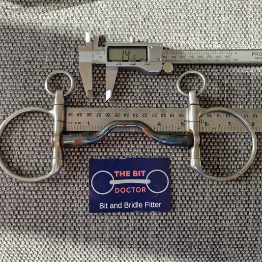 5" 130mm bombers happy tongue DC dressage snaffle bit B301