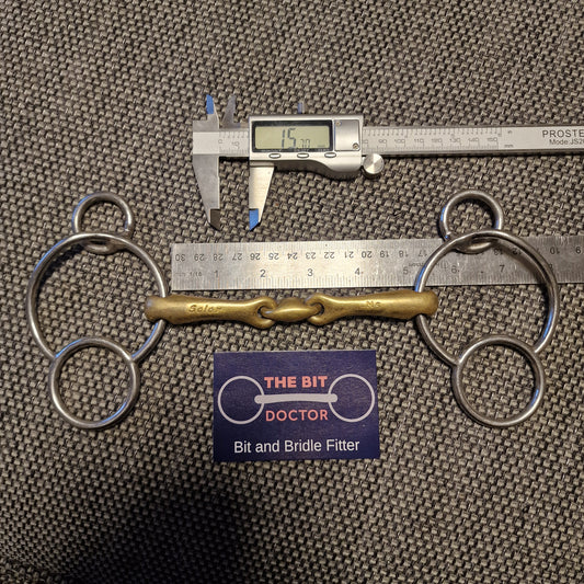 5" neue schule tranz angle lozenge universal gag bit B459