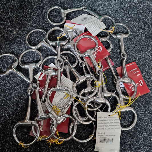 Clearance New jointed eggbutt bradoon snaffle bit