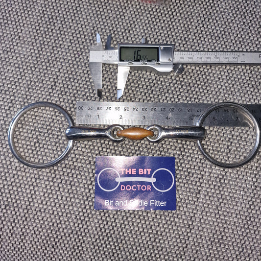 5" loose ring copper lozenge snaffle bit B84