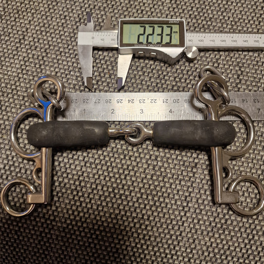 5" Custom rubber jointed baby pelham bit B752