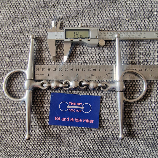 5.5" waterford Full cheek snaffle Bit B1043