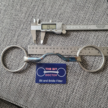 5.5" 140mm Bombers happy tongue loose ring snaffle bit B629