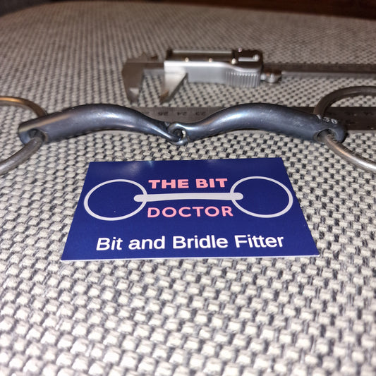 5" 130mm bombers titanium loose ring curved jointed snaffle Bit B971