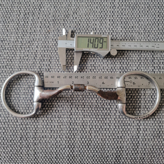 4.5" 115mm bombers ported barrel eggbutt snaffle bit B294