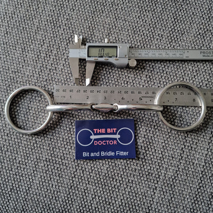 5.75" TBD Lock Up lozenge loose ring snaffle Bit B1322