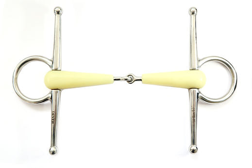 Apple jointed full cheek snaffle bit
