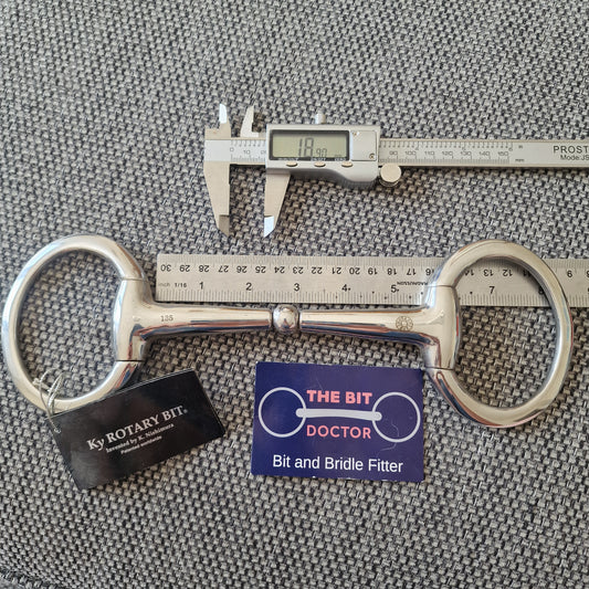 5.25" new KY rotary single eggbutt snaffle Bit B1720