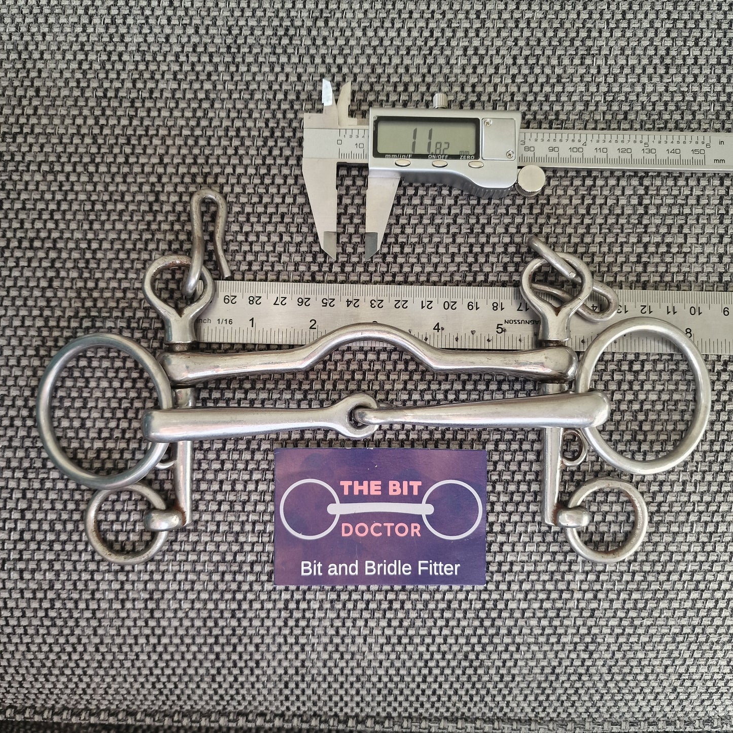 5.5" fylde neat short shank weymouth double set Bit B1376