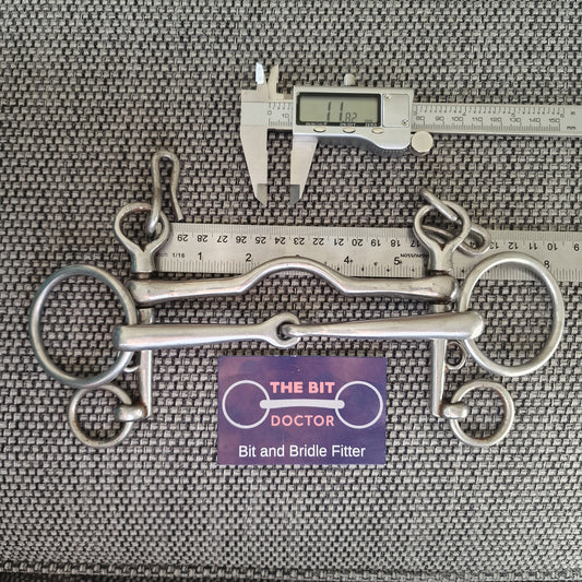 5.5" fylde neat short shank weymouth double set Bit B1376