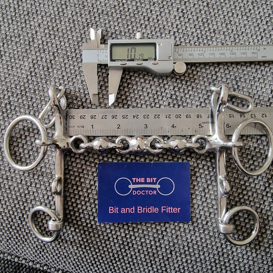5.25" abbey custom waterford show pelham bit B961
