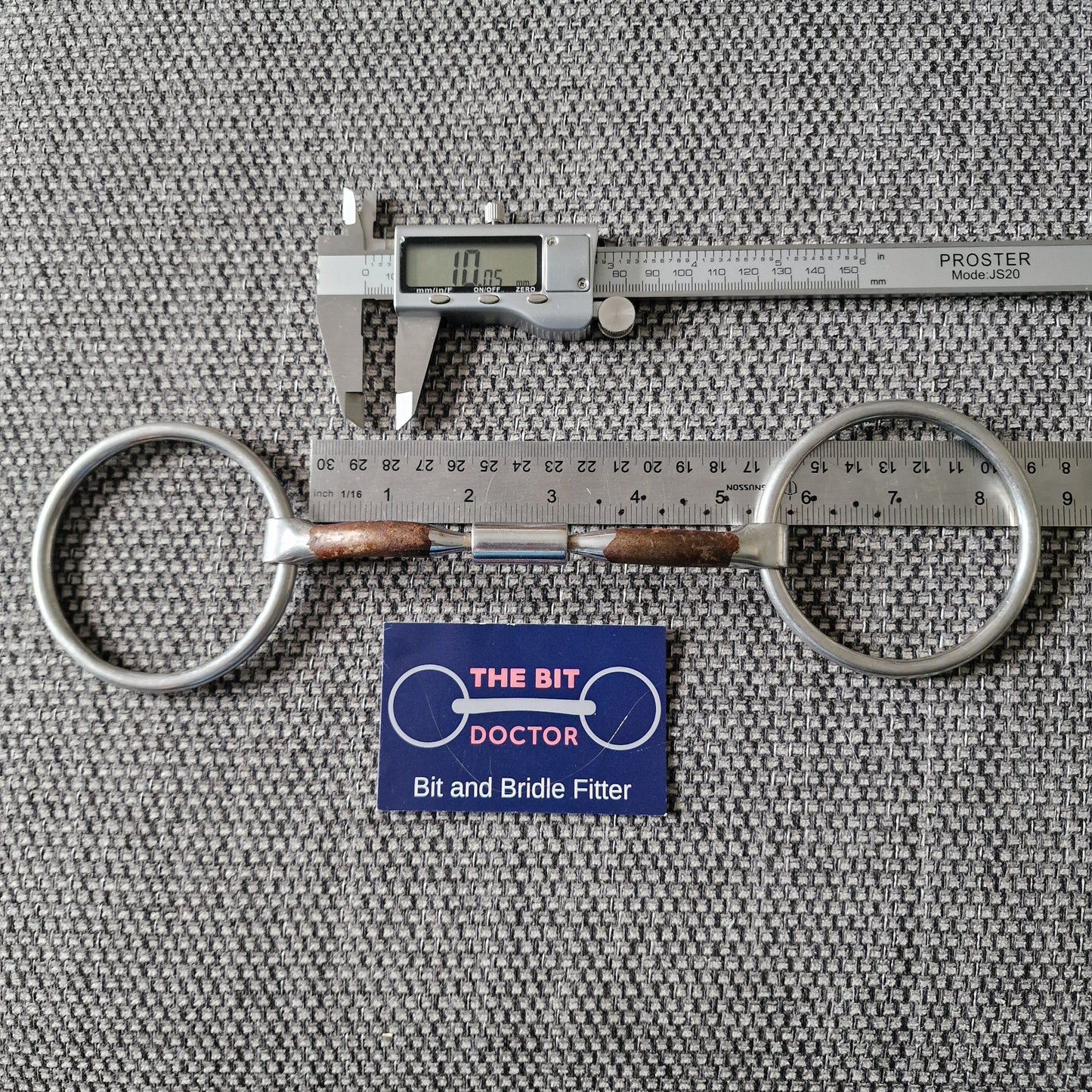 5" myler mb02 sweet iron mullen barrel loose ring snaffle Bit B1262