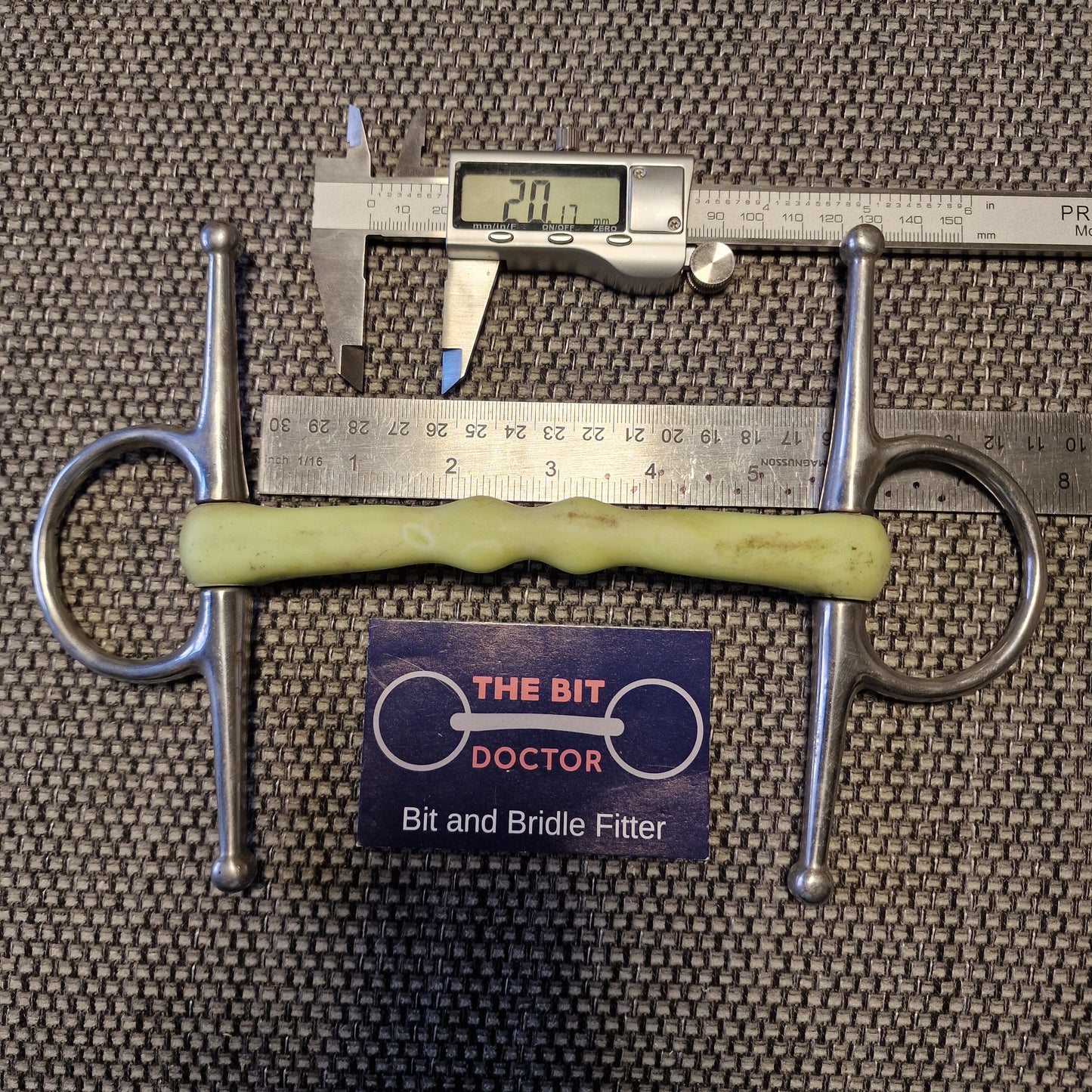 5.5" flexi mullen full cheek snaffle bit B658